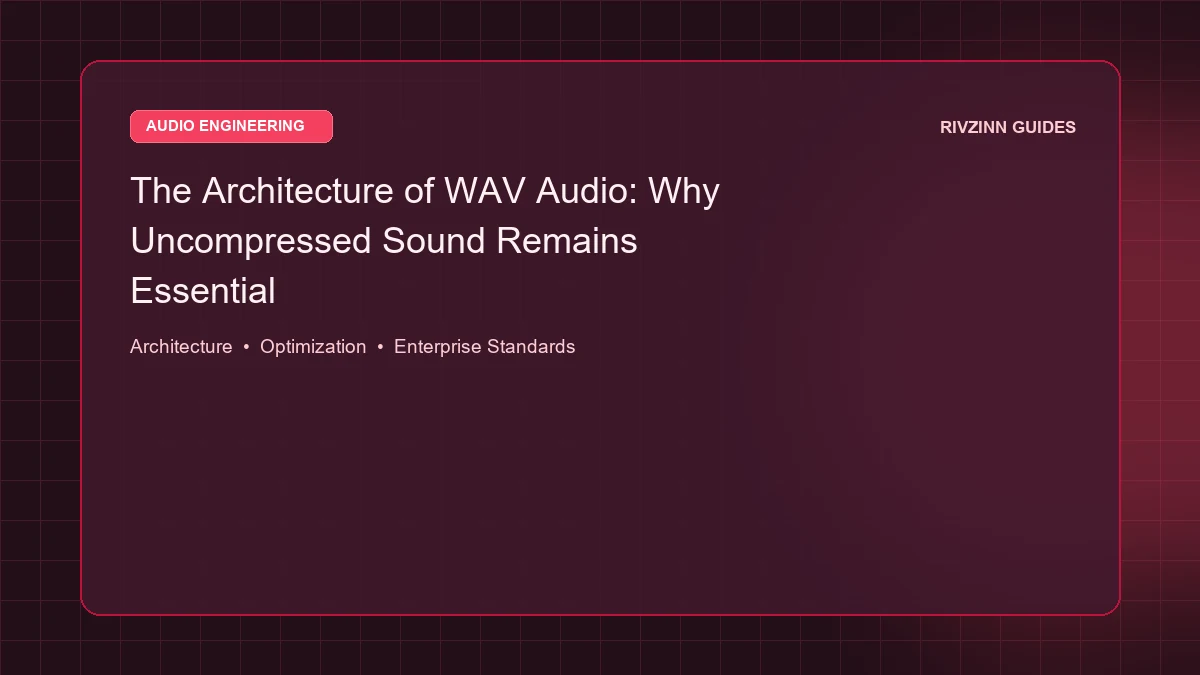 The Architecture of WAV Audio