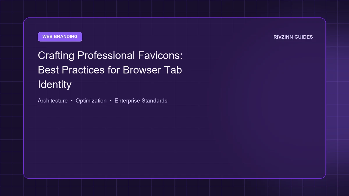 Crafting Professional Favicons