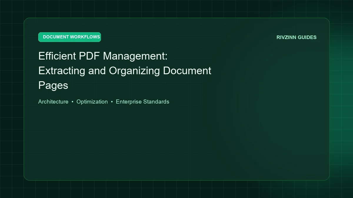 Efficient PDF Management