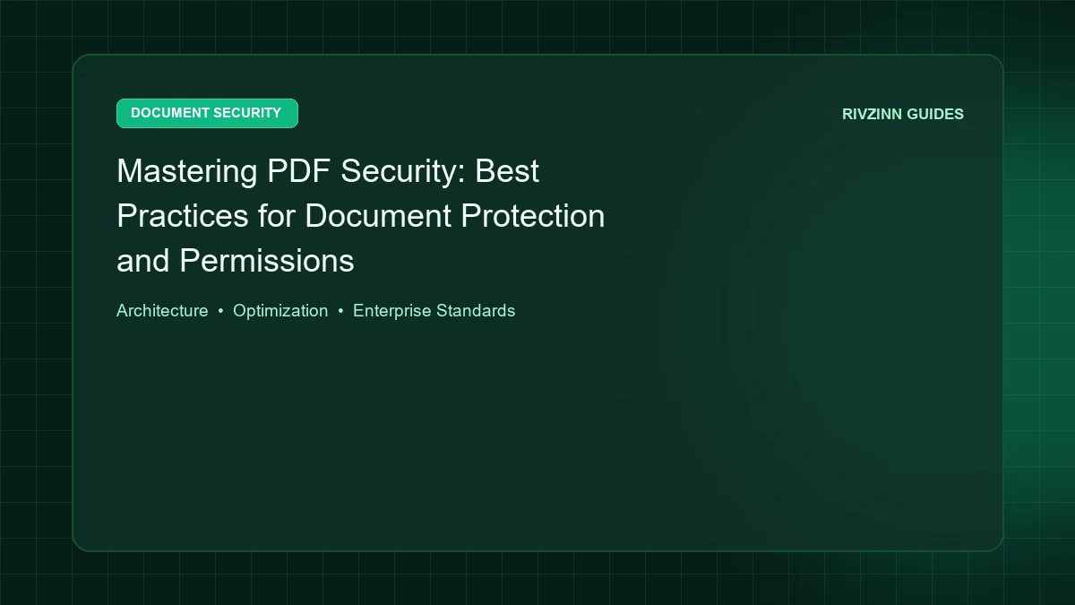 Mastering PDF Security