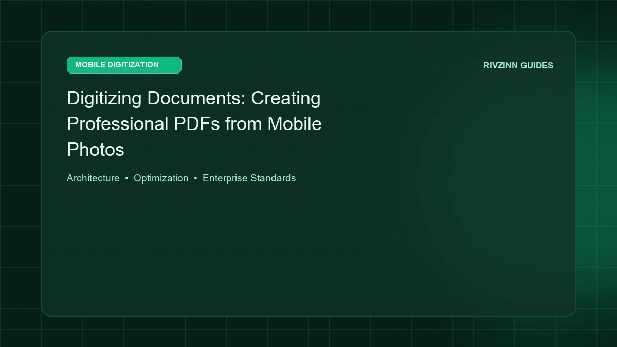 Digitizing Documents
