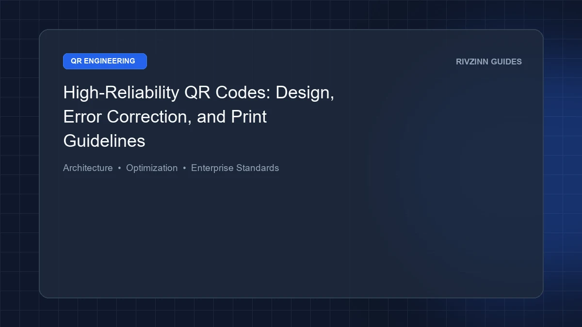 High-Reliability QR Codes