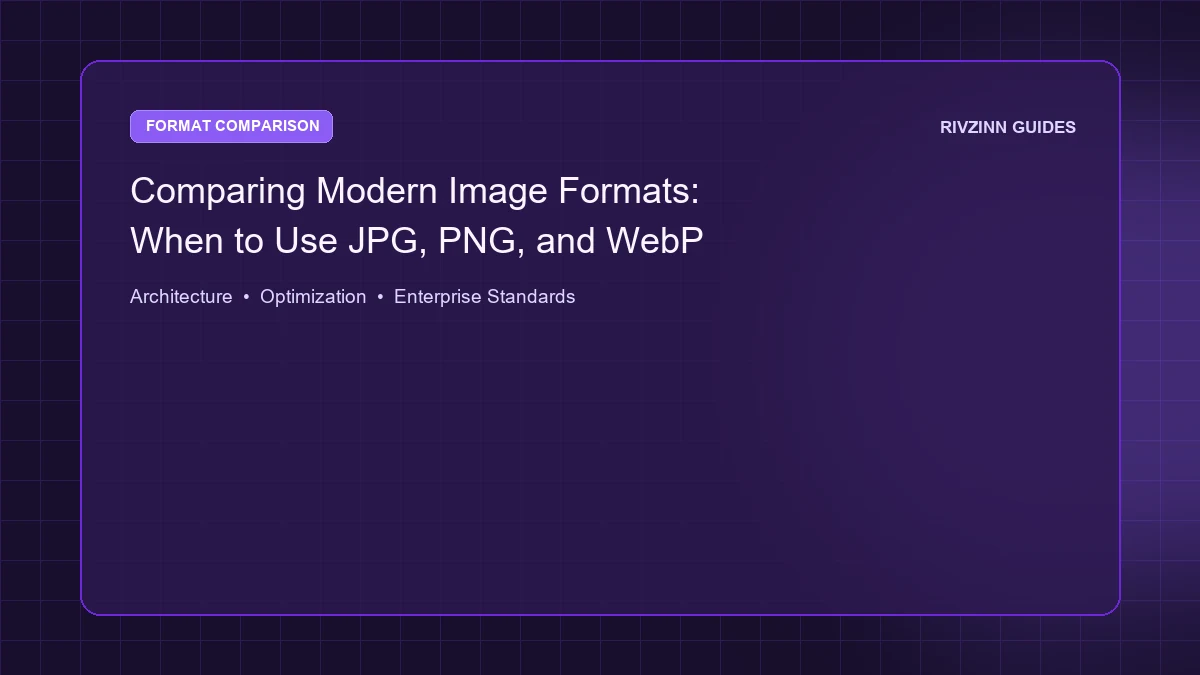 Comparing Modern Image Formats