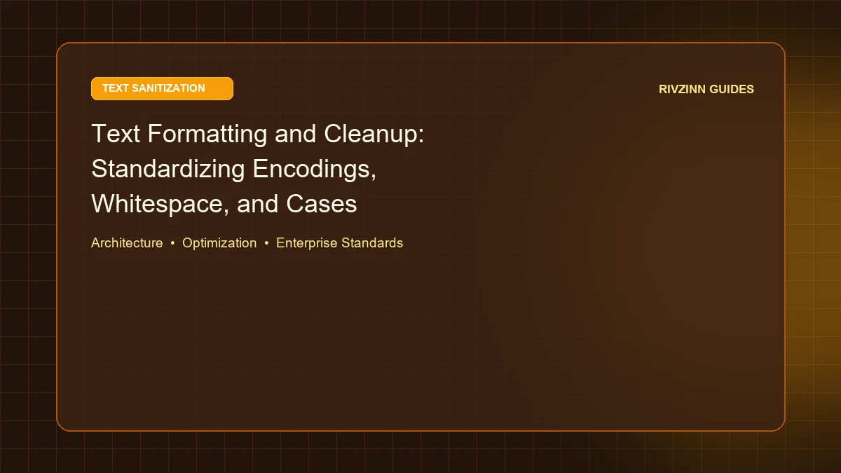 Text Formatting and Cleanup